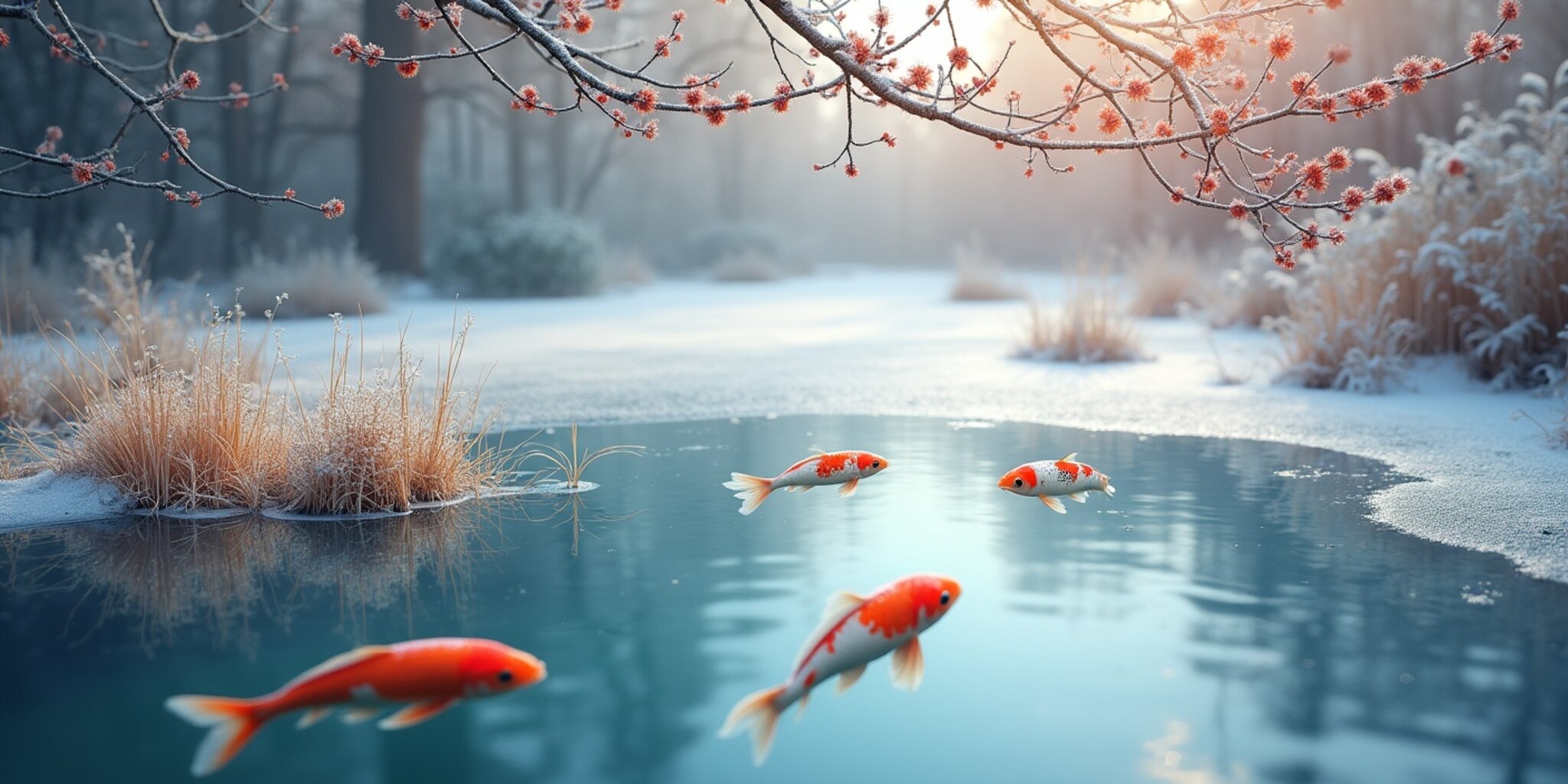 zimowanie-oczka-wodnego-jak-przygotowac-staw-na-mrozy